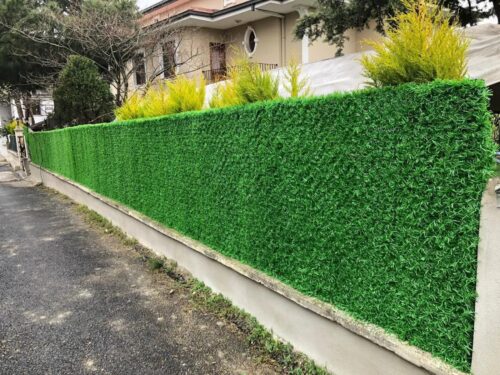 Artificial grass fences