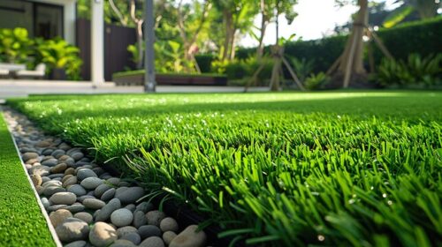 Artificial grass for landscaping 4 cm