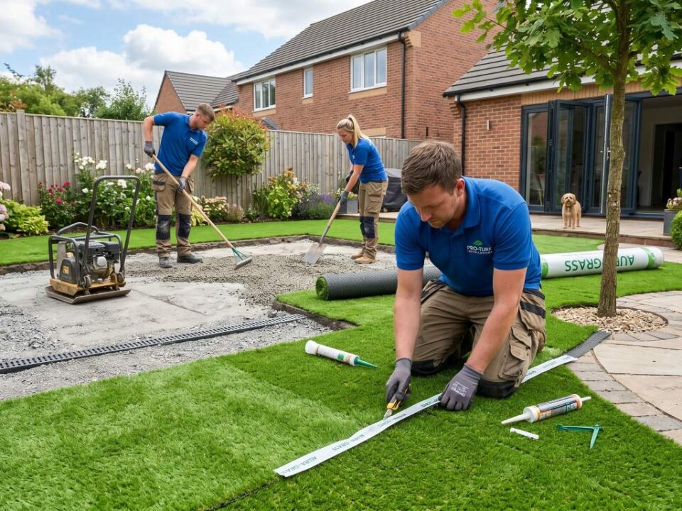 artificial grass installation